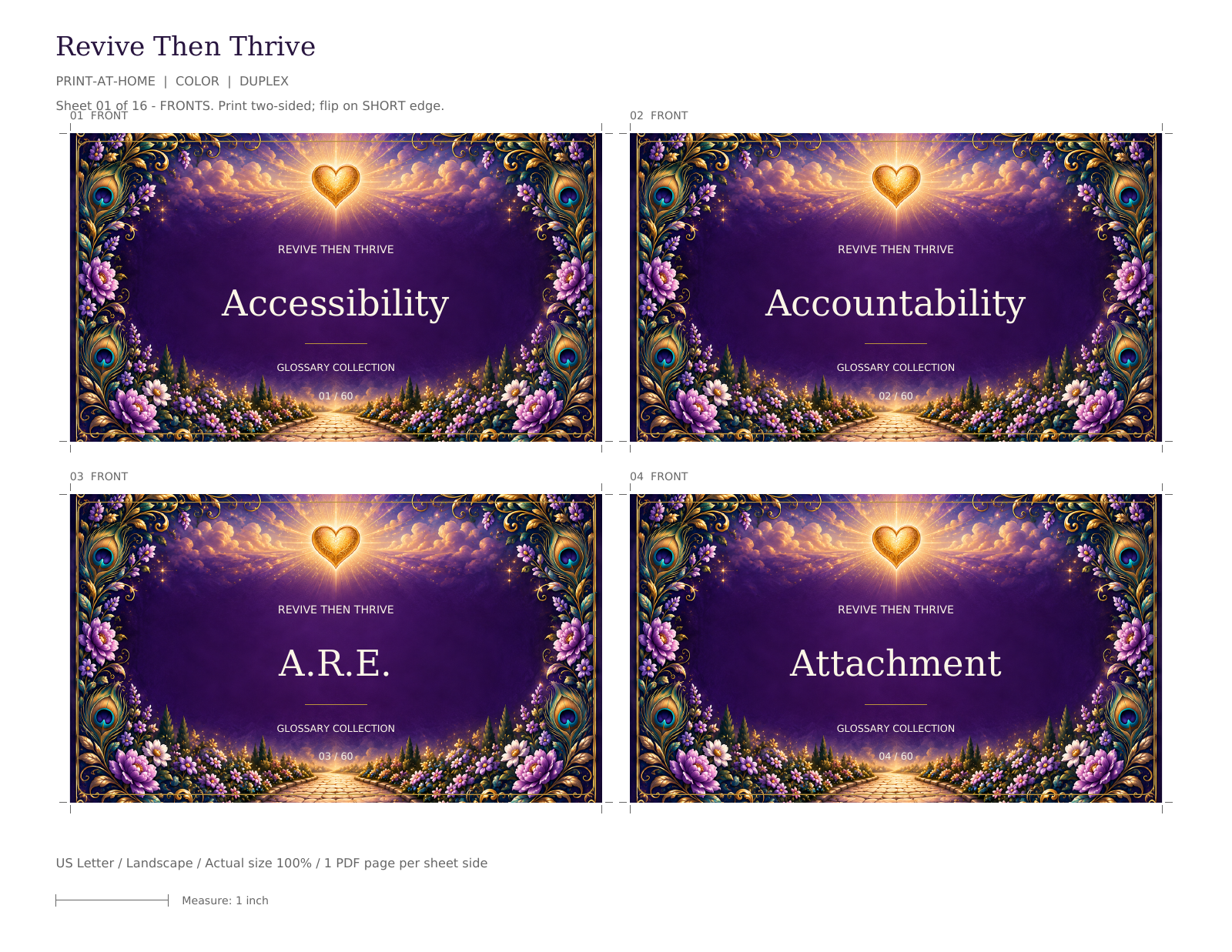 Revive Then Thrive Print-at-Home Flashcards