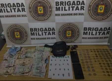 Brigada Militar realiza prisão por tráfico de drogas em Jaguarão