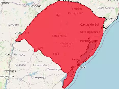 Instituto Nacional de Meteorologia coloca todo o Rio Grande do Sul em alerta vermelho para tempestades