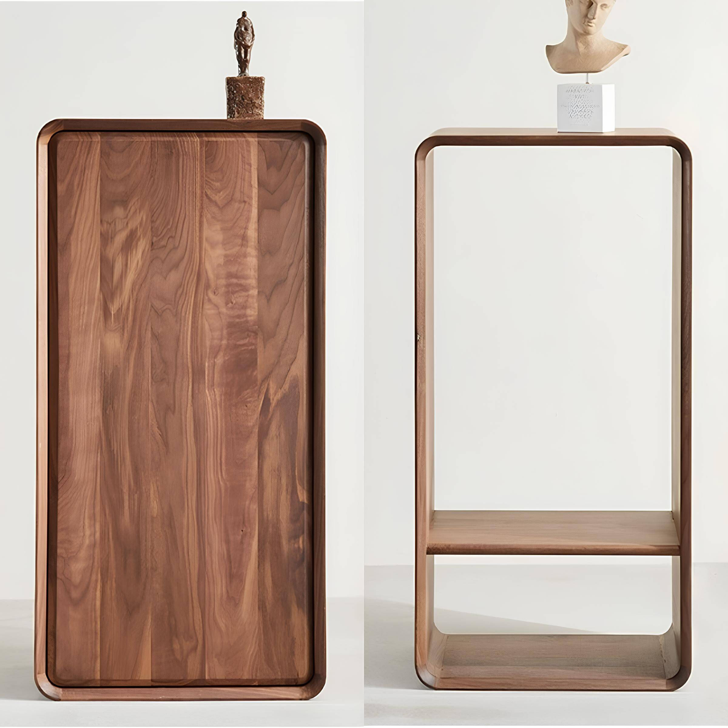 Black Walnut Bookshelf for Small Spaces | Wood Furniture