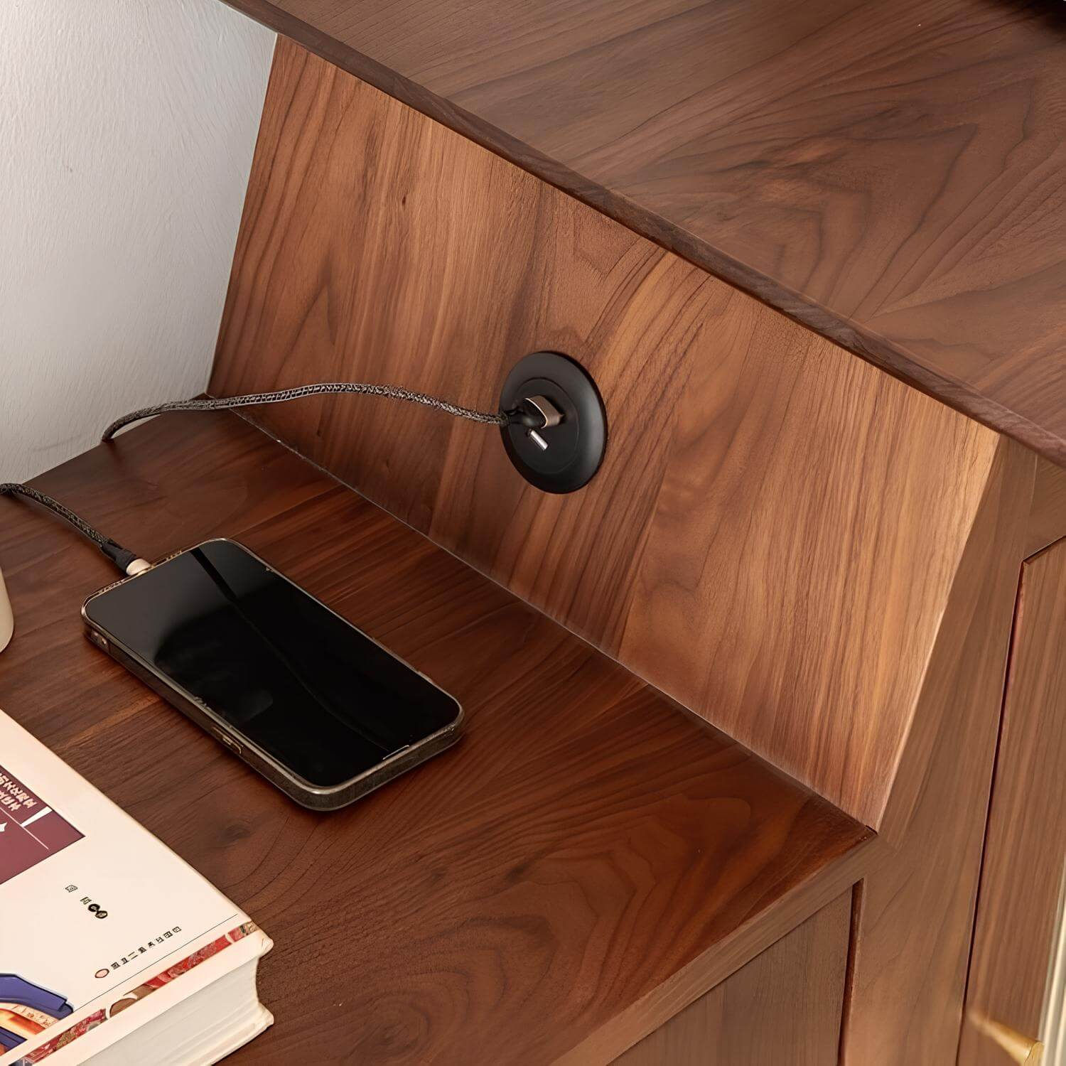 Black Walnut Movable Coffee Table | Wood Furniture