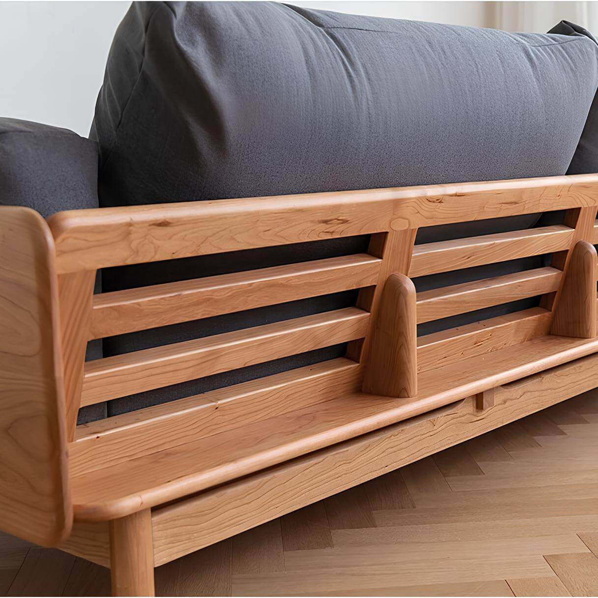Cherry Wood Sofa for Small Spaces | Wood Furniture