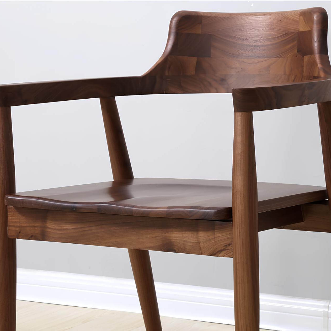 Wood Chair with Armrest | Wood Furniture