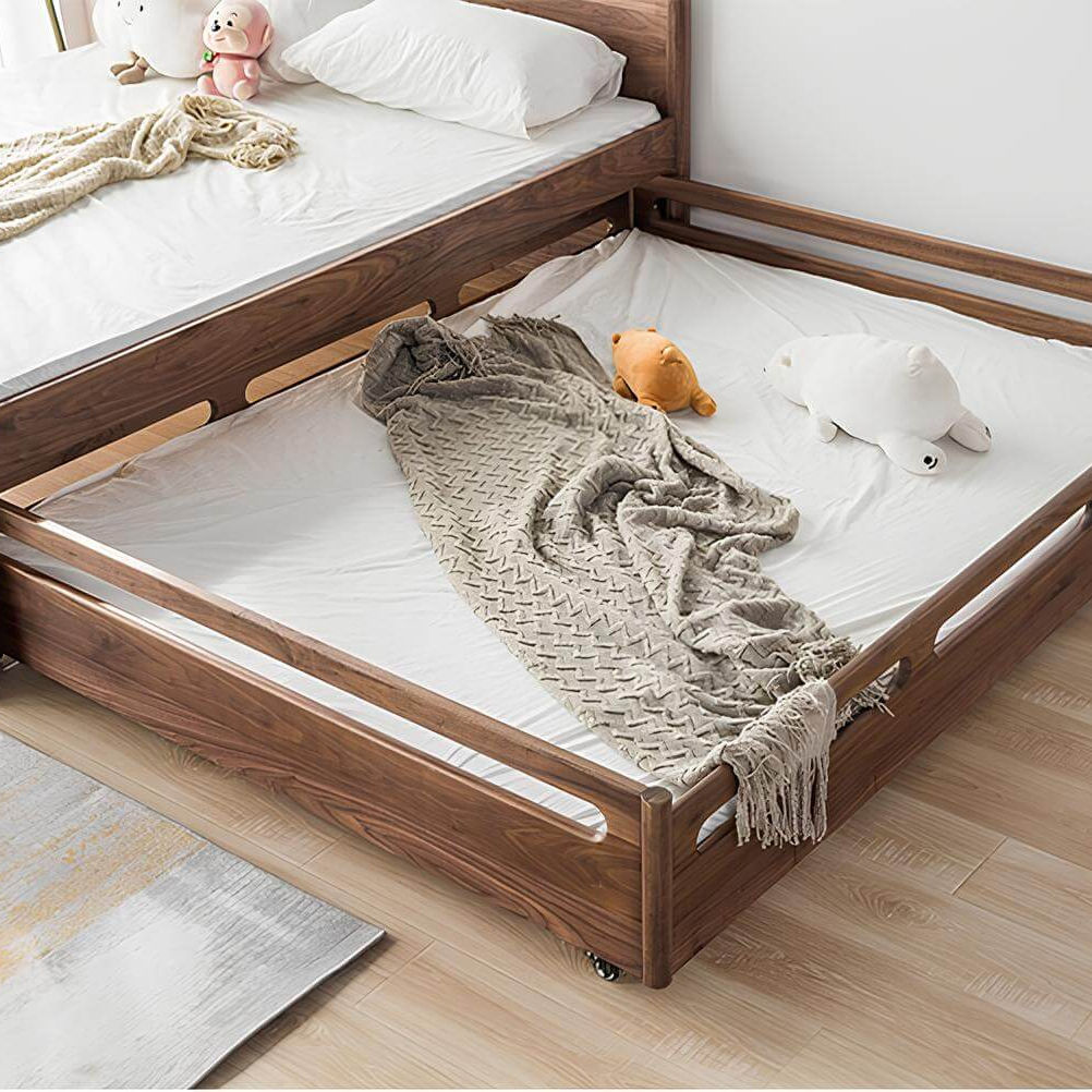 Black Walnut Trundle Bed | Wood Furniture