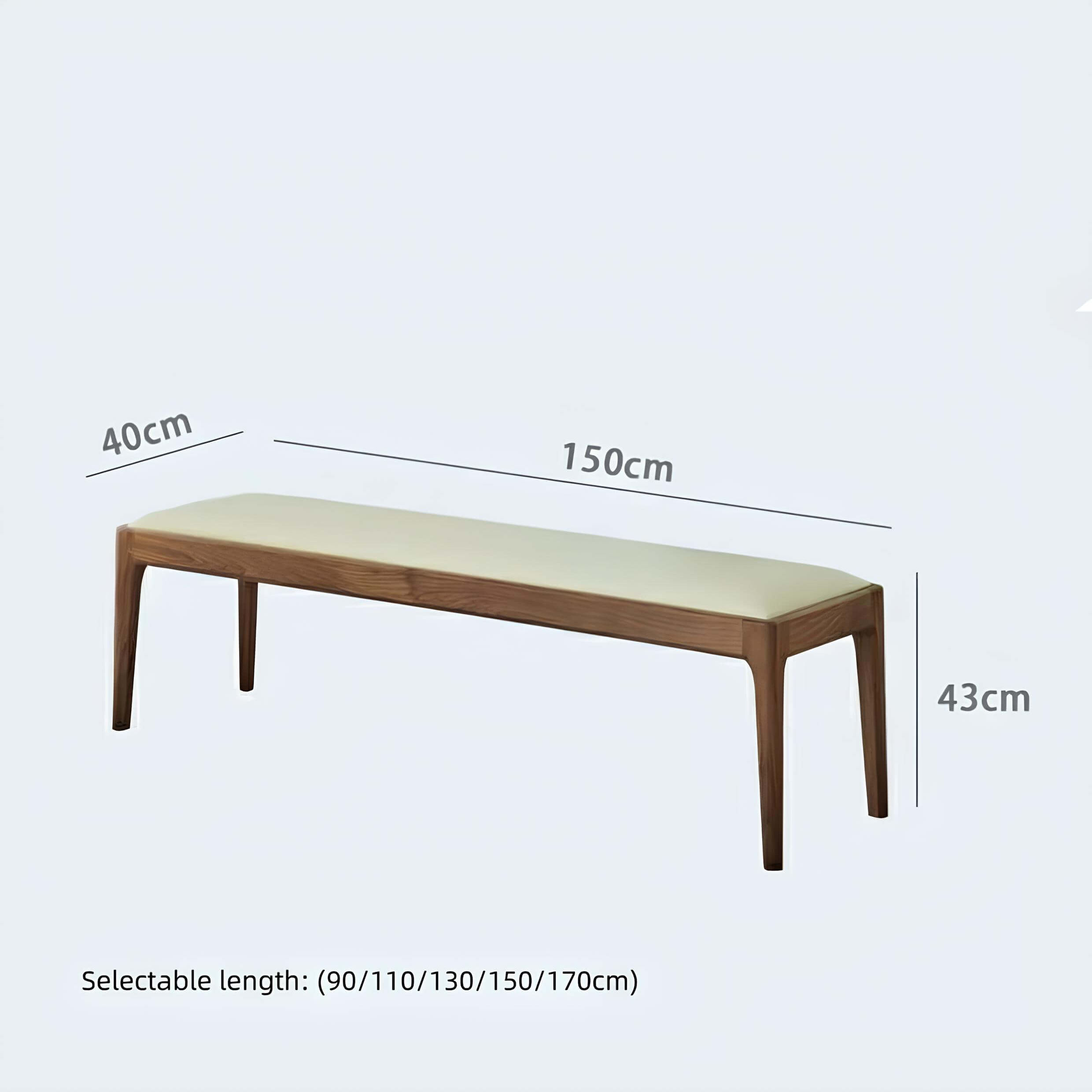 Walnut Bench | Wood Furniture