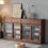 Thumbnail: Wood Cabinet with Glass Doors Front View