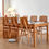 Thumbnail: Cherry Wood Chairs with Armrests on the Table