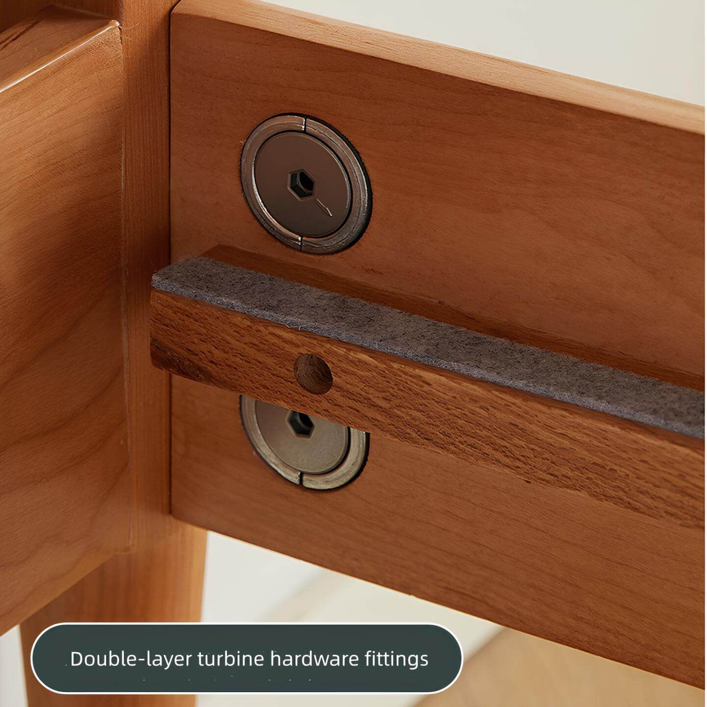 Crown Cherry Wood Bed | Wood Furniture
