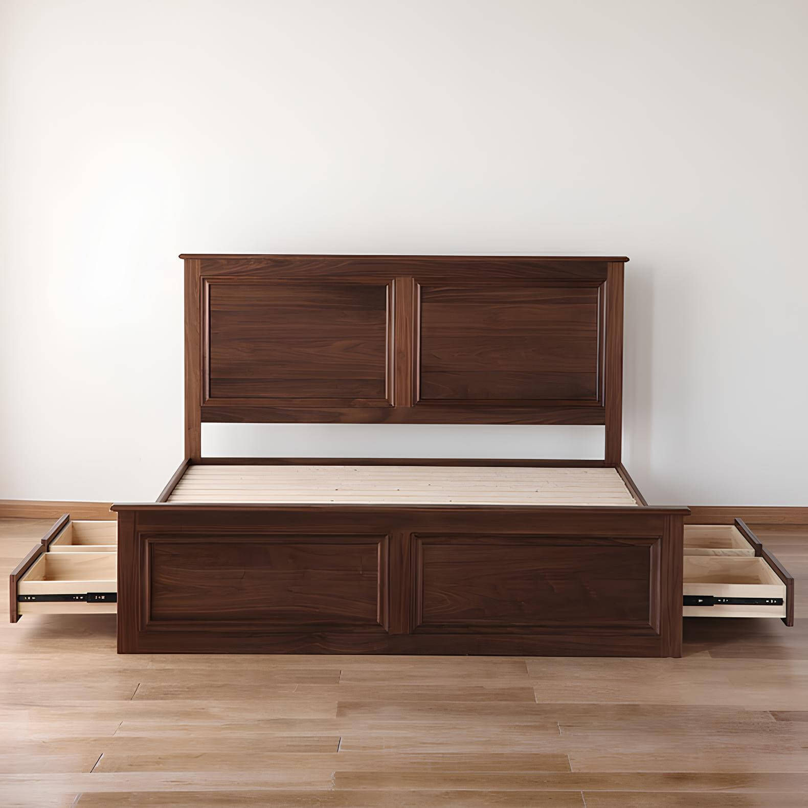 Black Walnut Bed | Wood Furniture