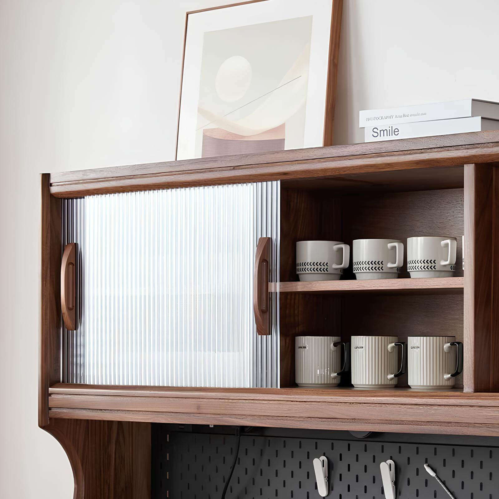 Wood Cabinet for Storage Shelves