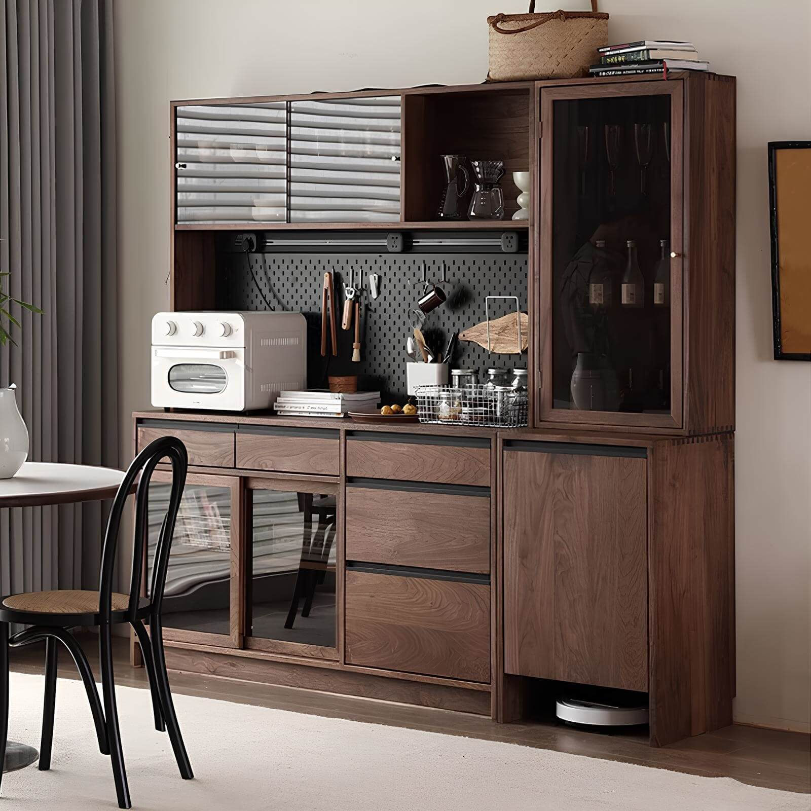 Wood Cabinet in the Dining Room