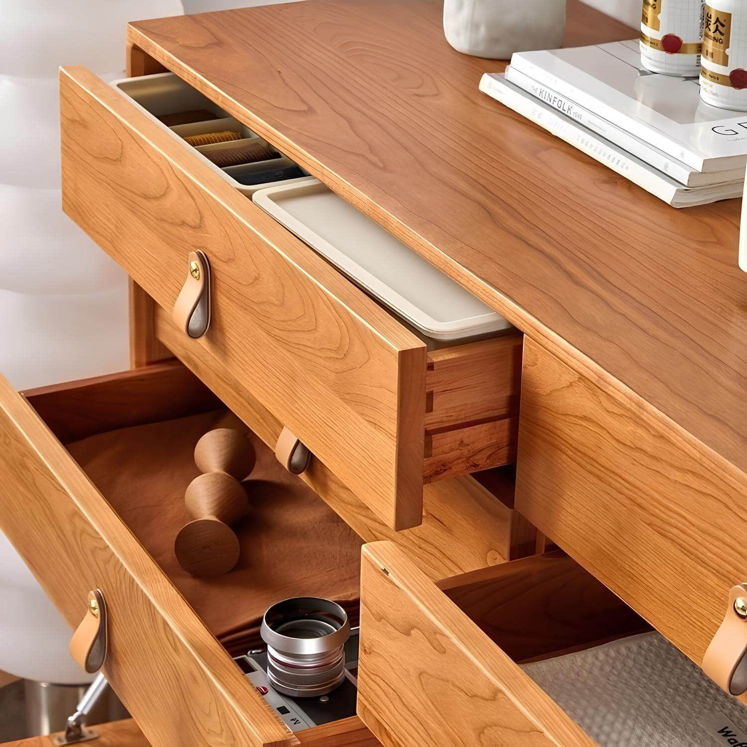 Cherry Wood 9-Drawer Chest of Drawers | Wood Furniture