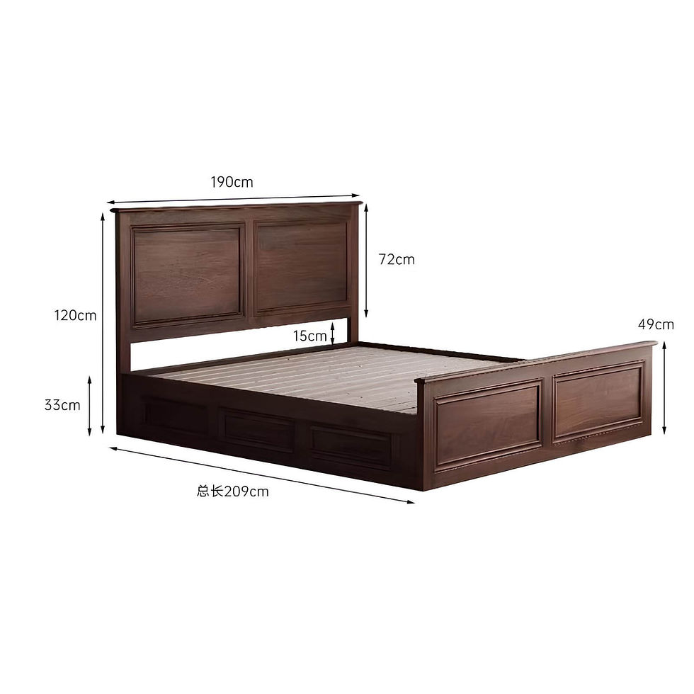 Thumbnail: Black Walnut Bed Dimension