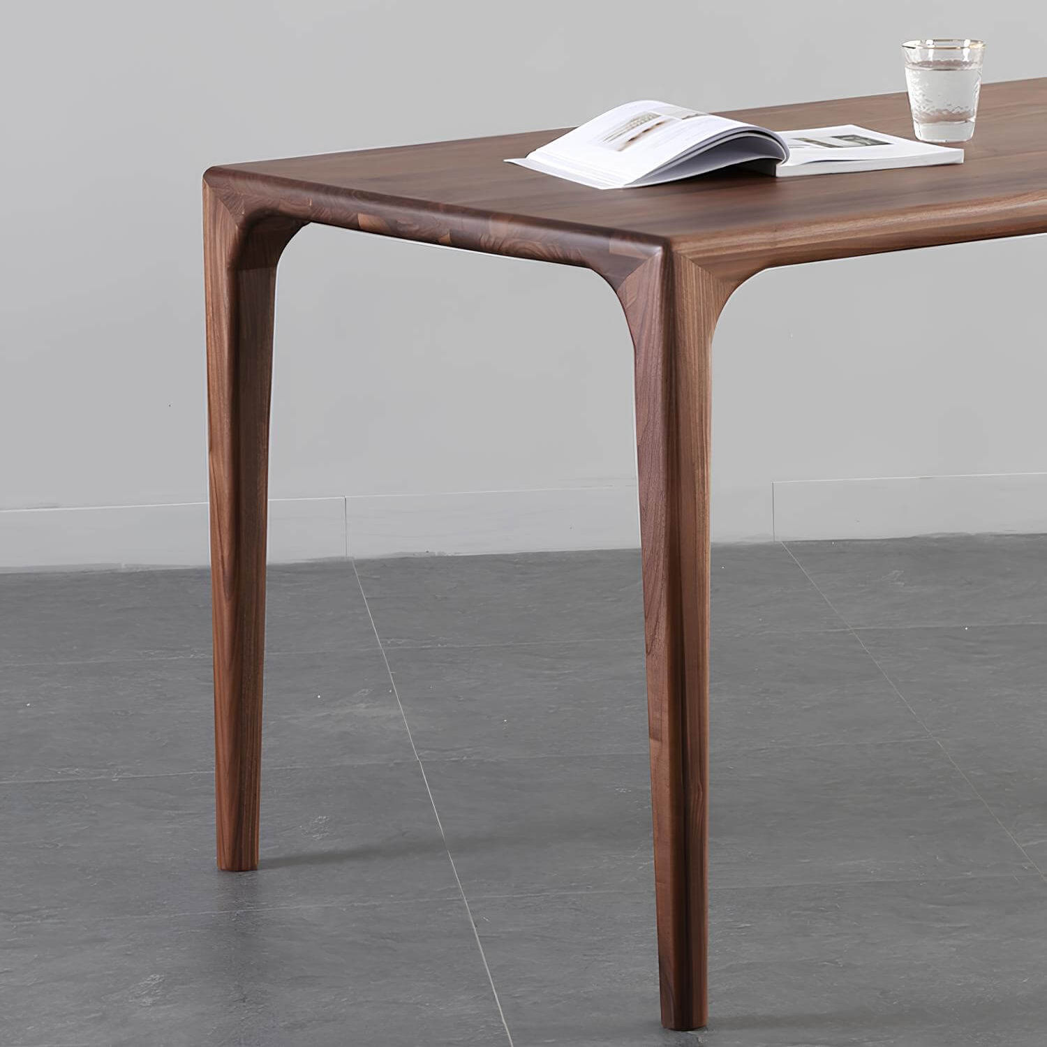 Rectangle Walnut Dining Table | Wood Furniture