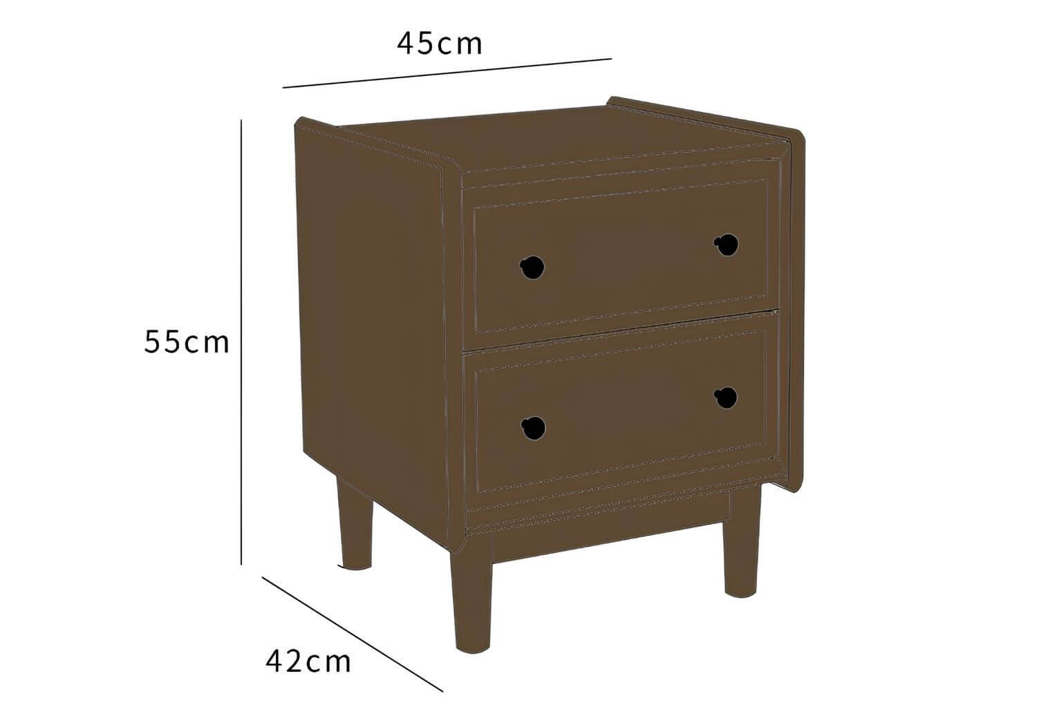 Black Walnut Bedside Table | Wood Furniture