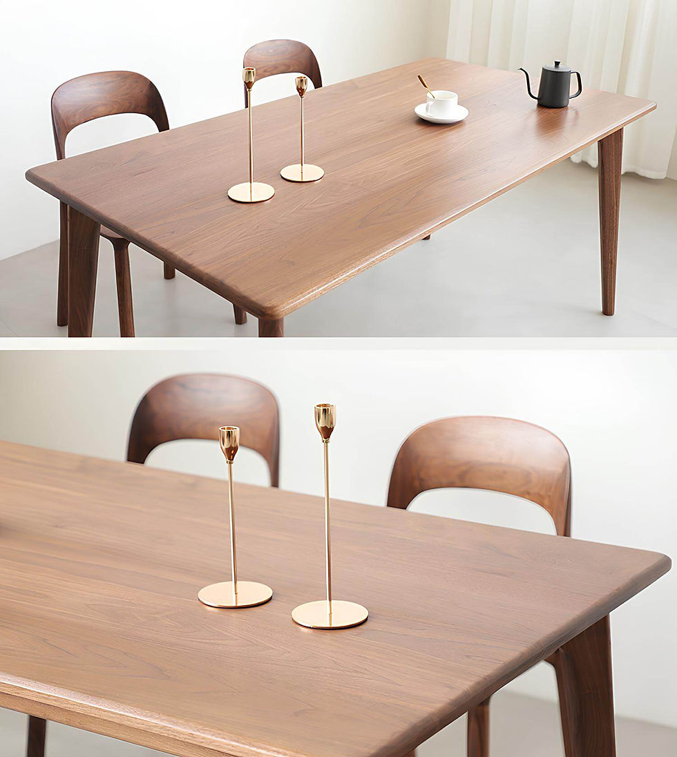 Thumbnail: Rectangle Black Walnut Dining Table in the Room