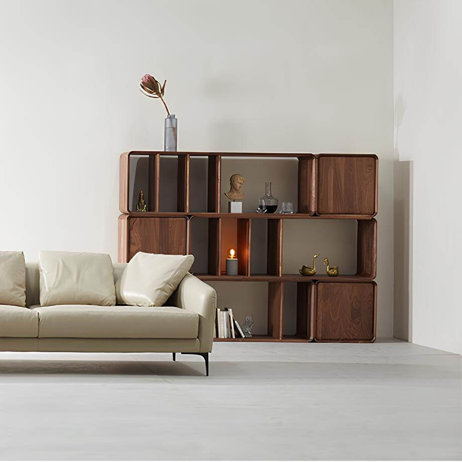 Black Walnut Bookshelf for Small Spaces | Wood Furniture