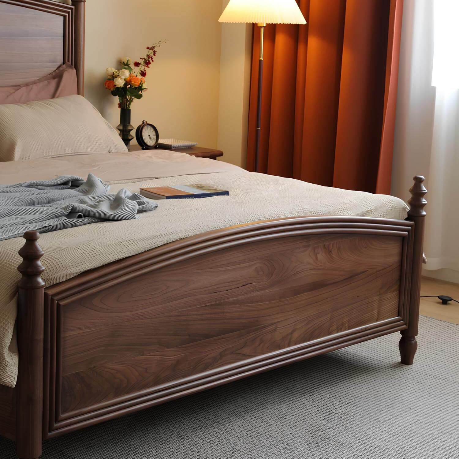 Black Walnut Bed | Wood Furniture