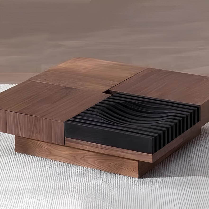 Square Walnut Coffee Table | Wood Furniture