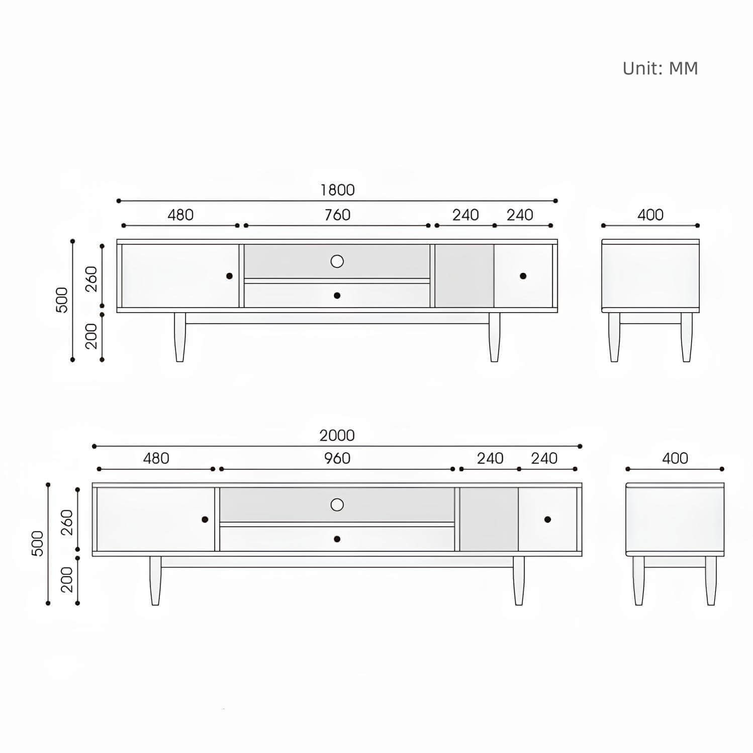 Black Walnut TV Stand | Wood Furniture