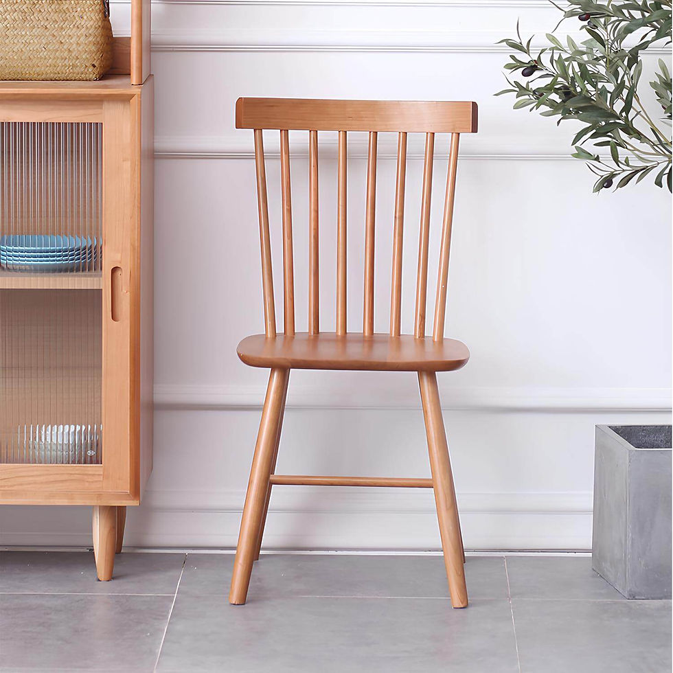 Thumbnail: Cherry Wood Chair for Dining Table in the Room