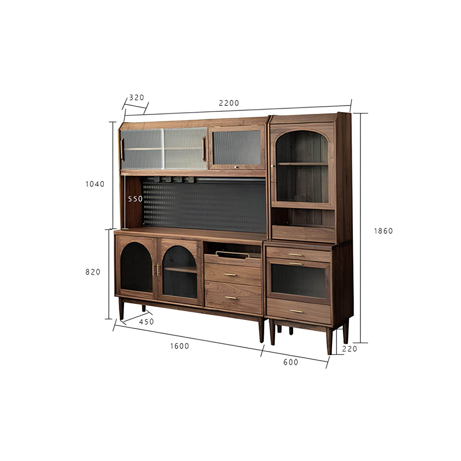 Wood Cabinet for Kitchen Size