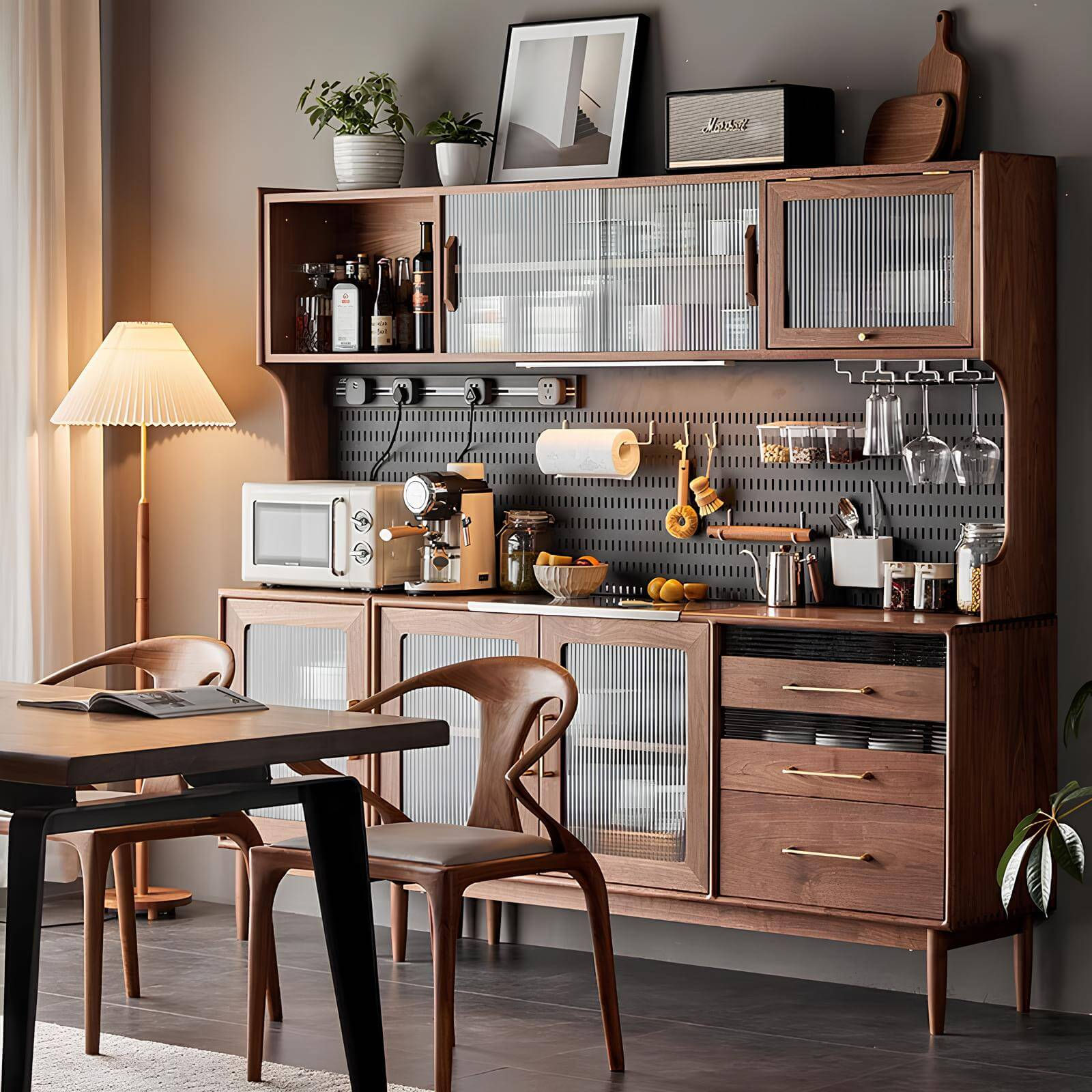 Wood Cabinet for Storage in the Room