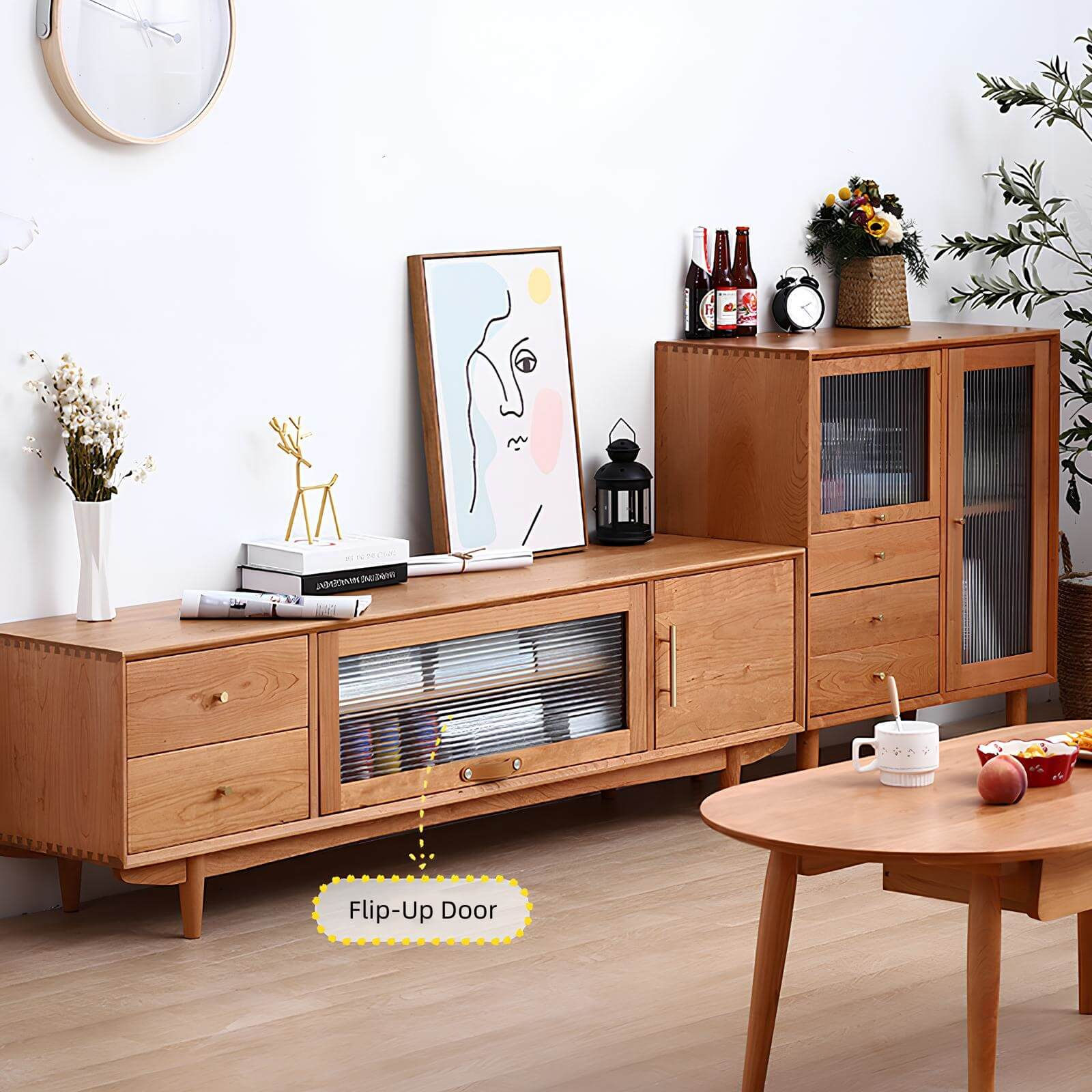 Cherry Wood TV Stand | Wood Furniture