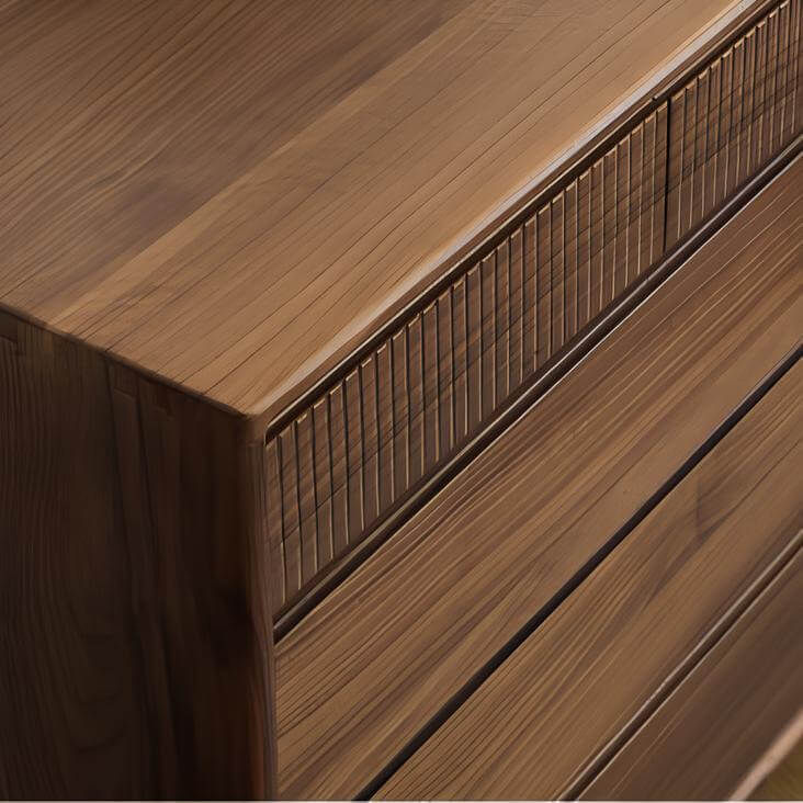 Black Walnut 8-Drawer Chest of Drawers | Wood Furniture