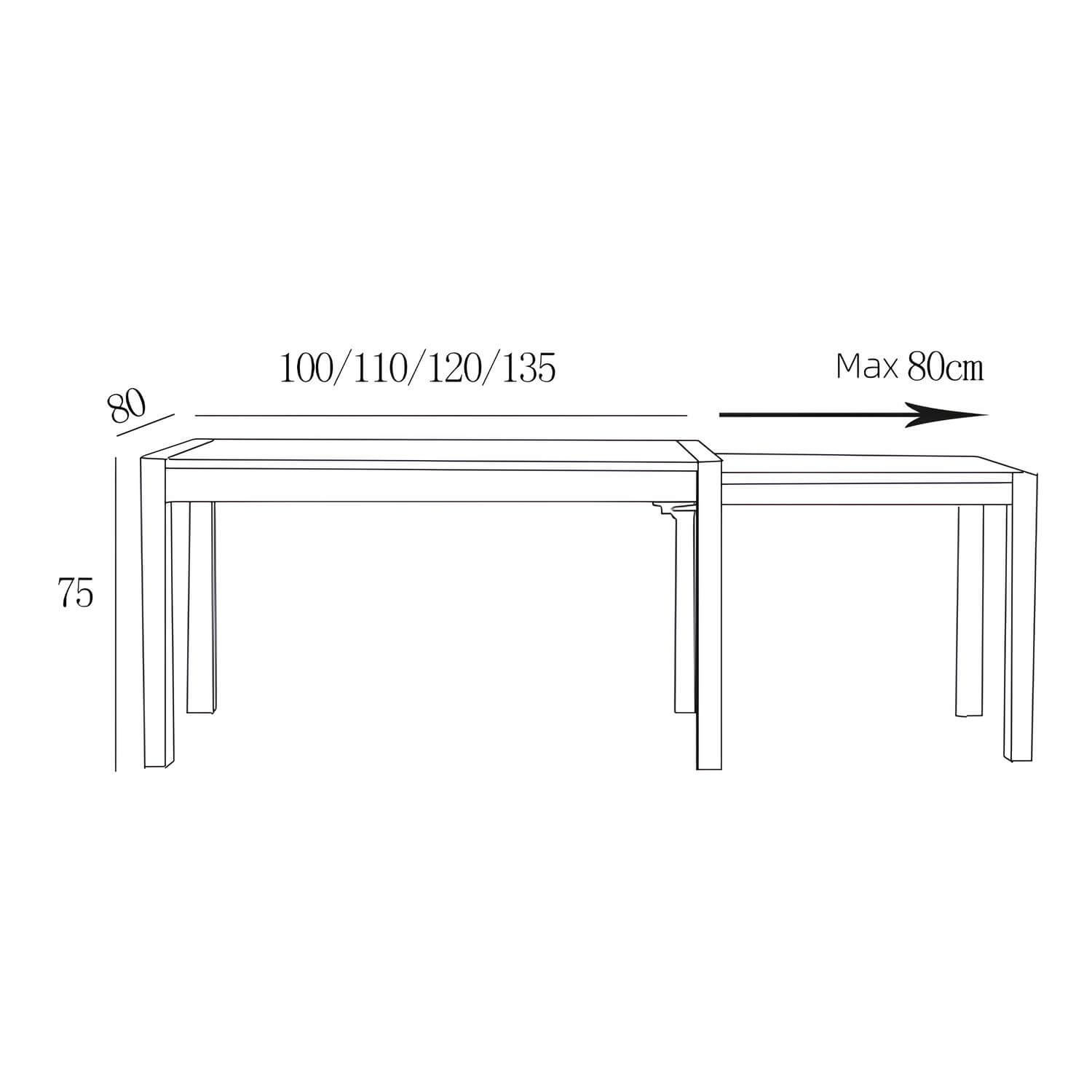 Rectangle Extendable White Oak Dining Table | Wood Furniture