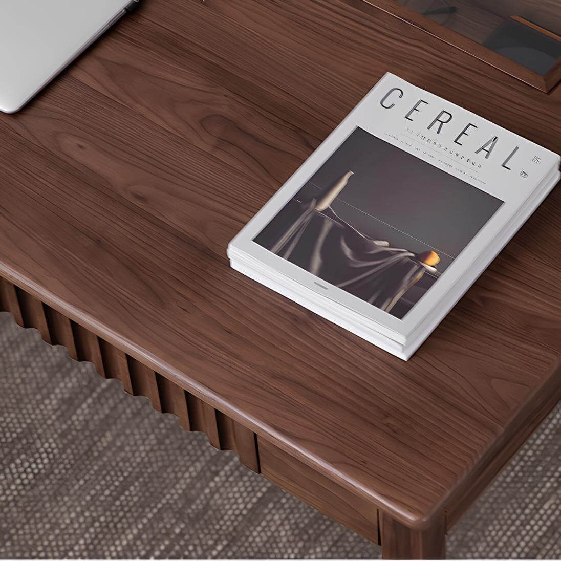 Black Walnut Desk with Drawers | Wood Furniture