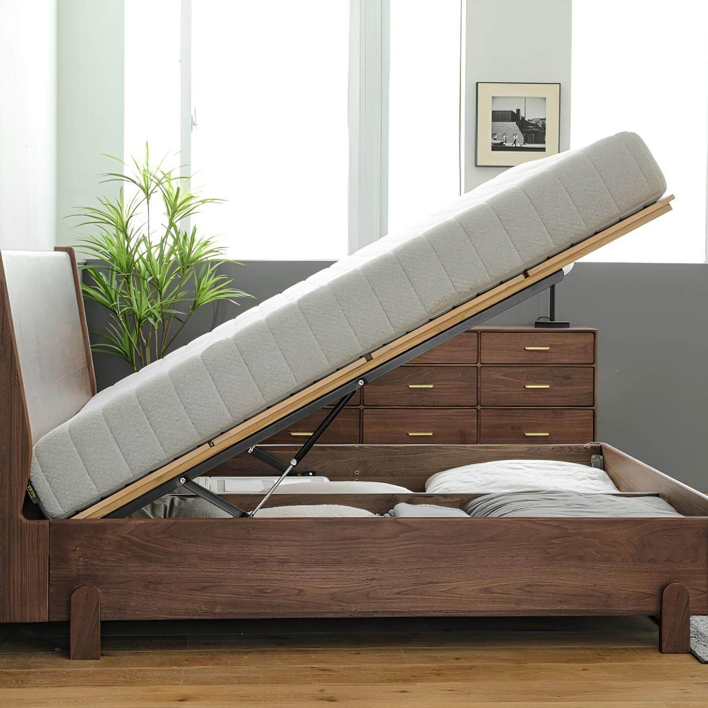 Black Walnut Bed | Wood Furniture