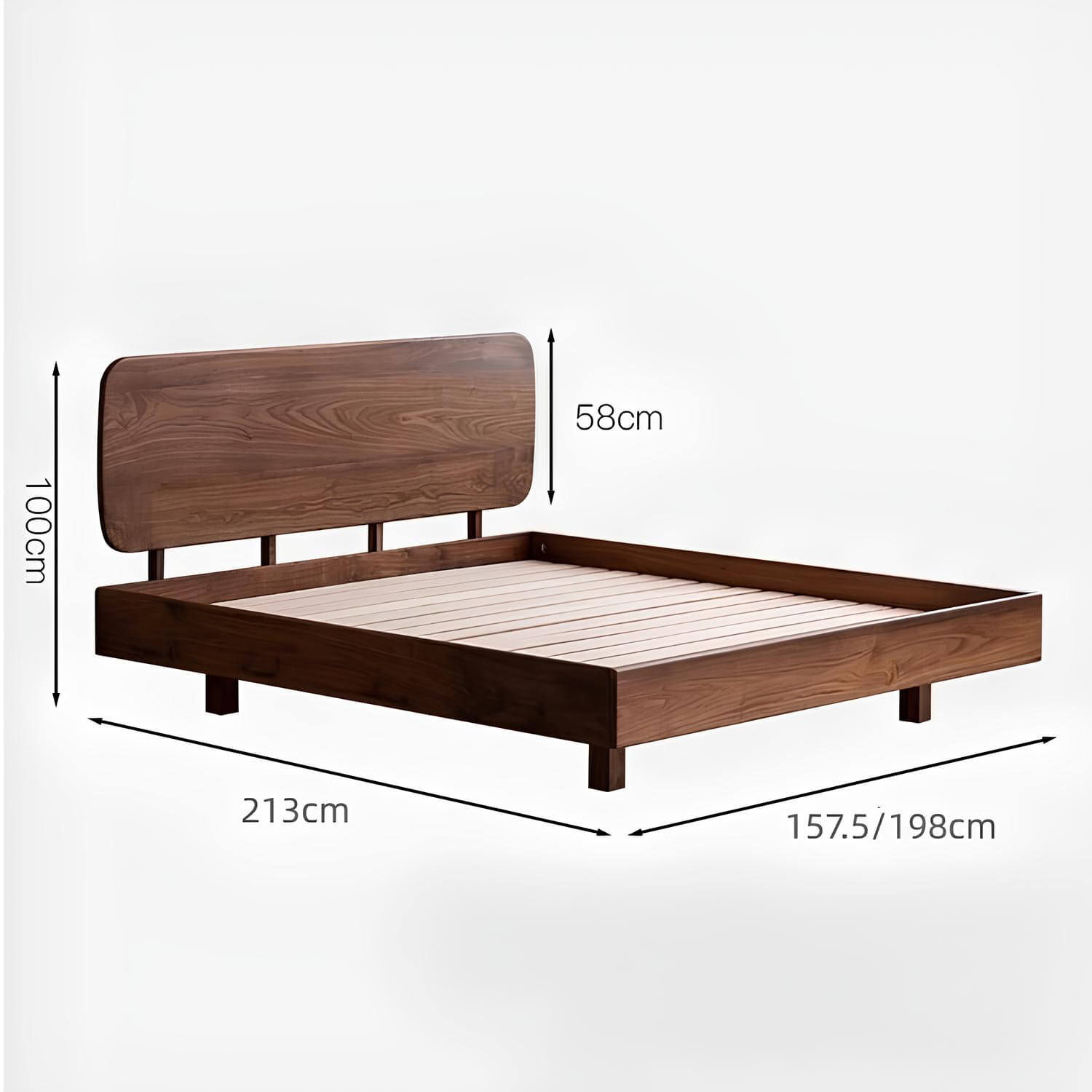Black Walnut Bed | Wood Furniture