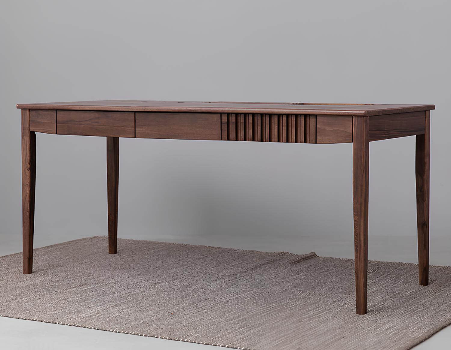 Black Walnut Desk with Drawers