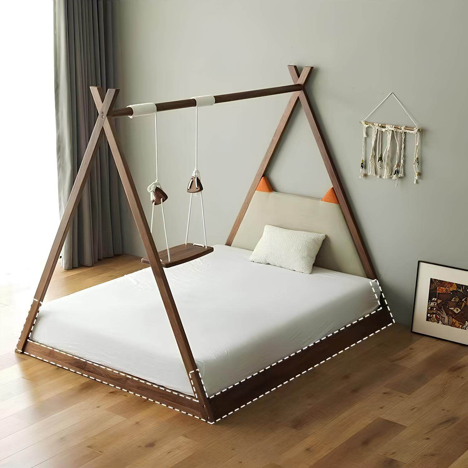 Black Walnut Bed | Wood Furniture