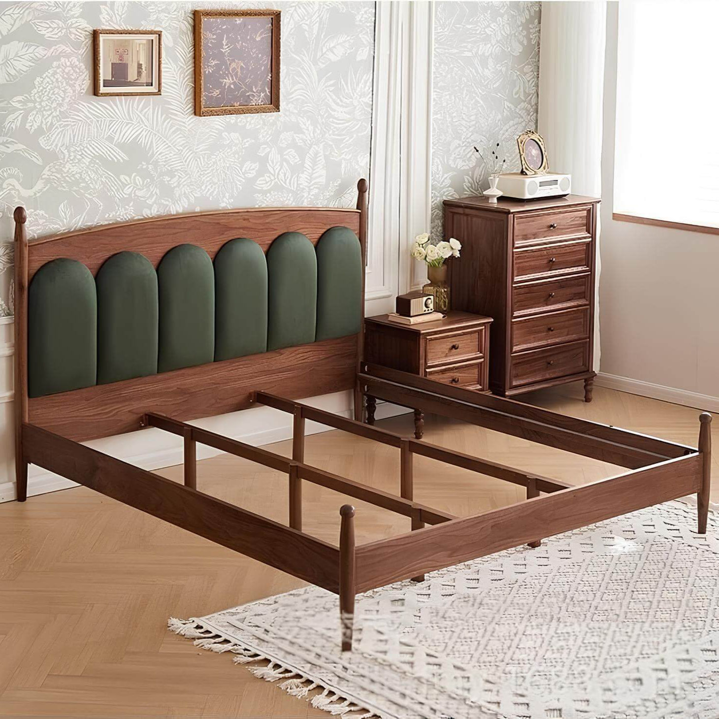 Black Walnut Bed | Wood Furniture