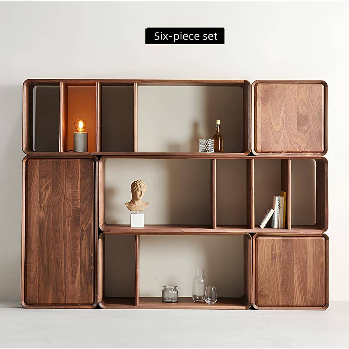Black Walnut Bookshelf for Small Spaces | Wood Furniture