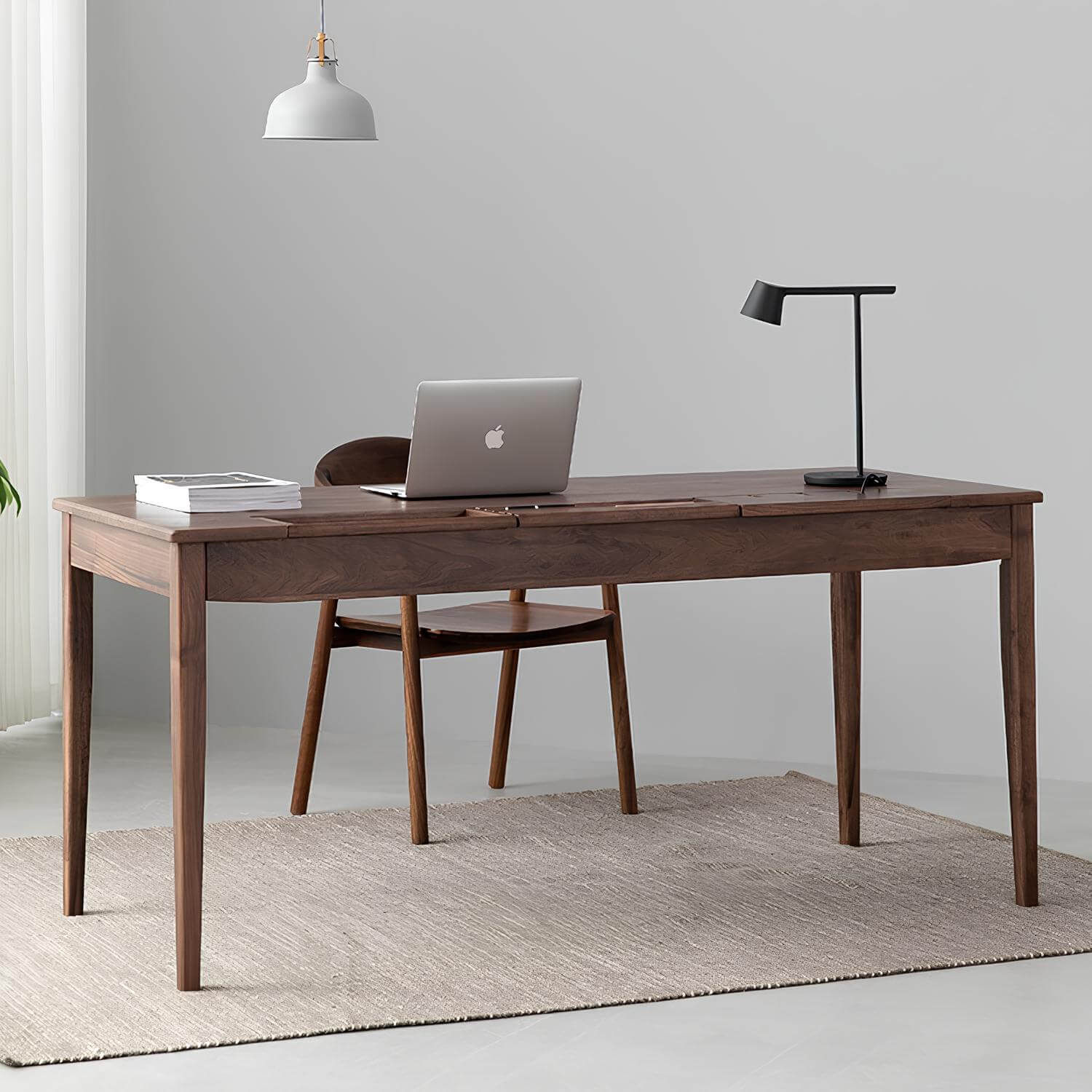 Black Walnut Desk with Drawers | Wood Furniture