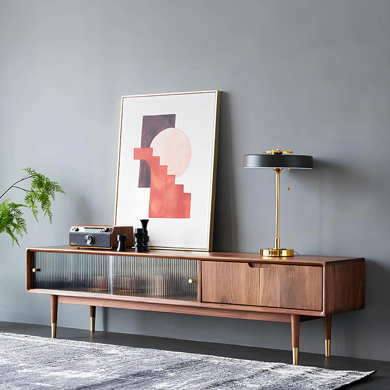 Black Walnut TV Stand | Wood Furniture