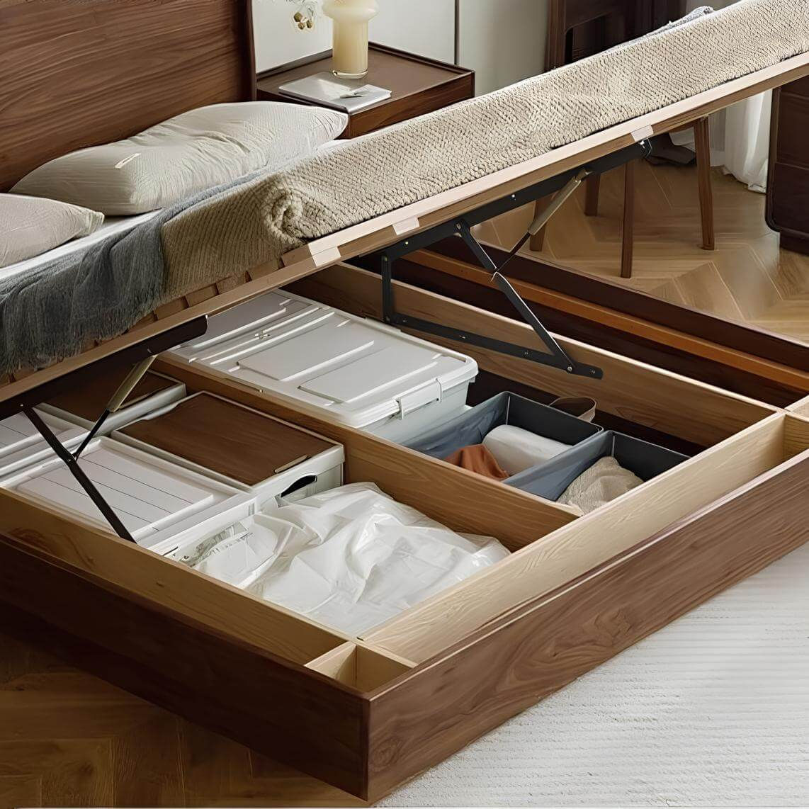 Black Walnut Bed | Wood Furniture