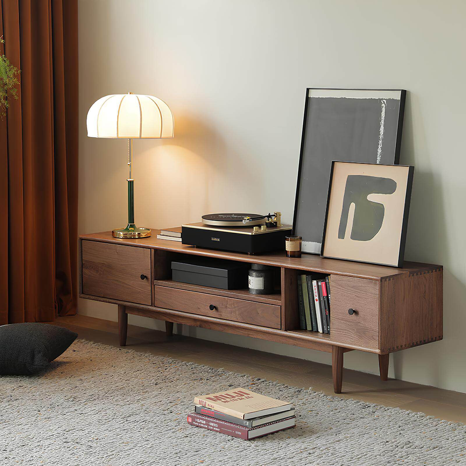 Black Walnut TV Stand | Wood Furniture