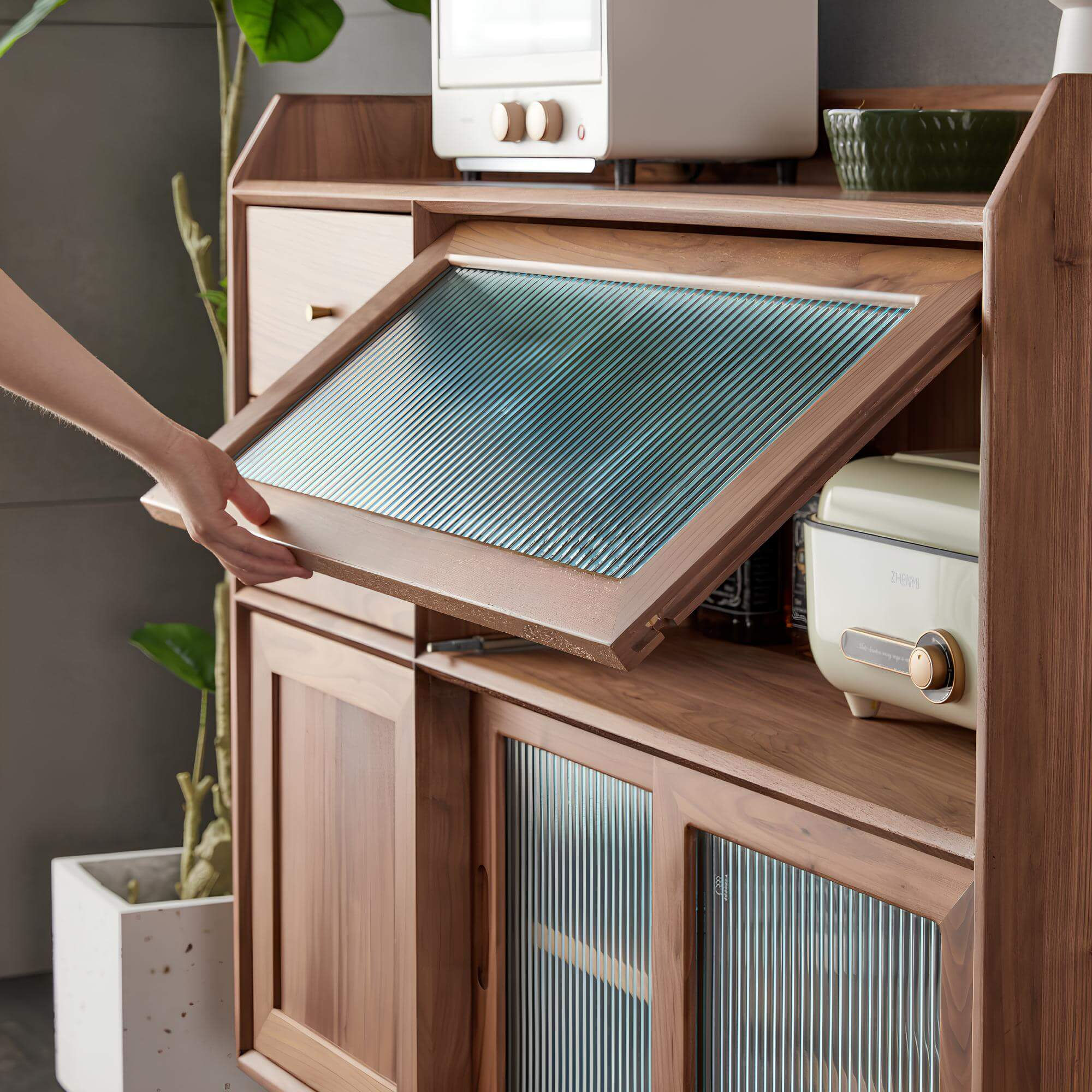 Black Walnut Side Cabinet | Wood Furniture