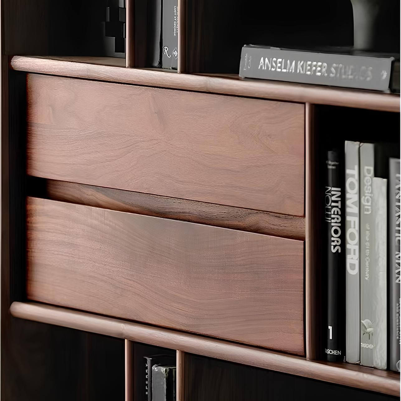 Black Walnut Bookcase | Wood Furniture