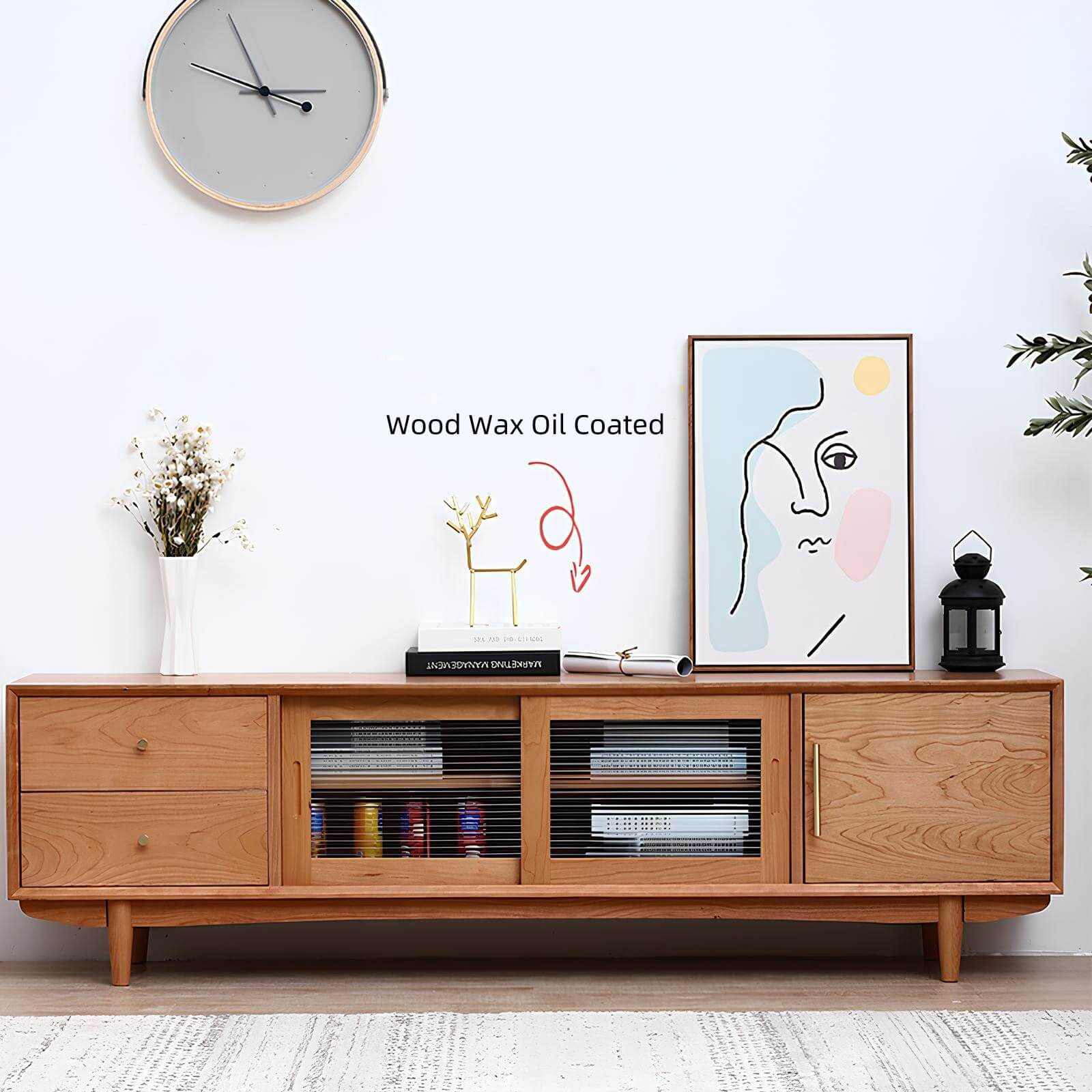 Cherry Wood TV Stand | Wood Furniture