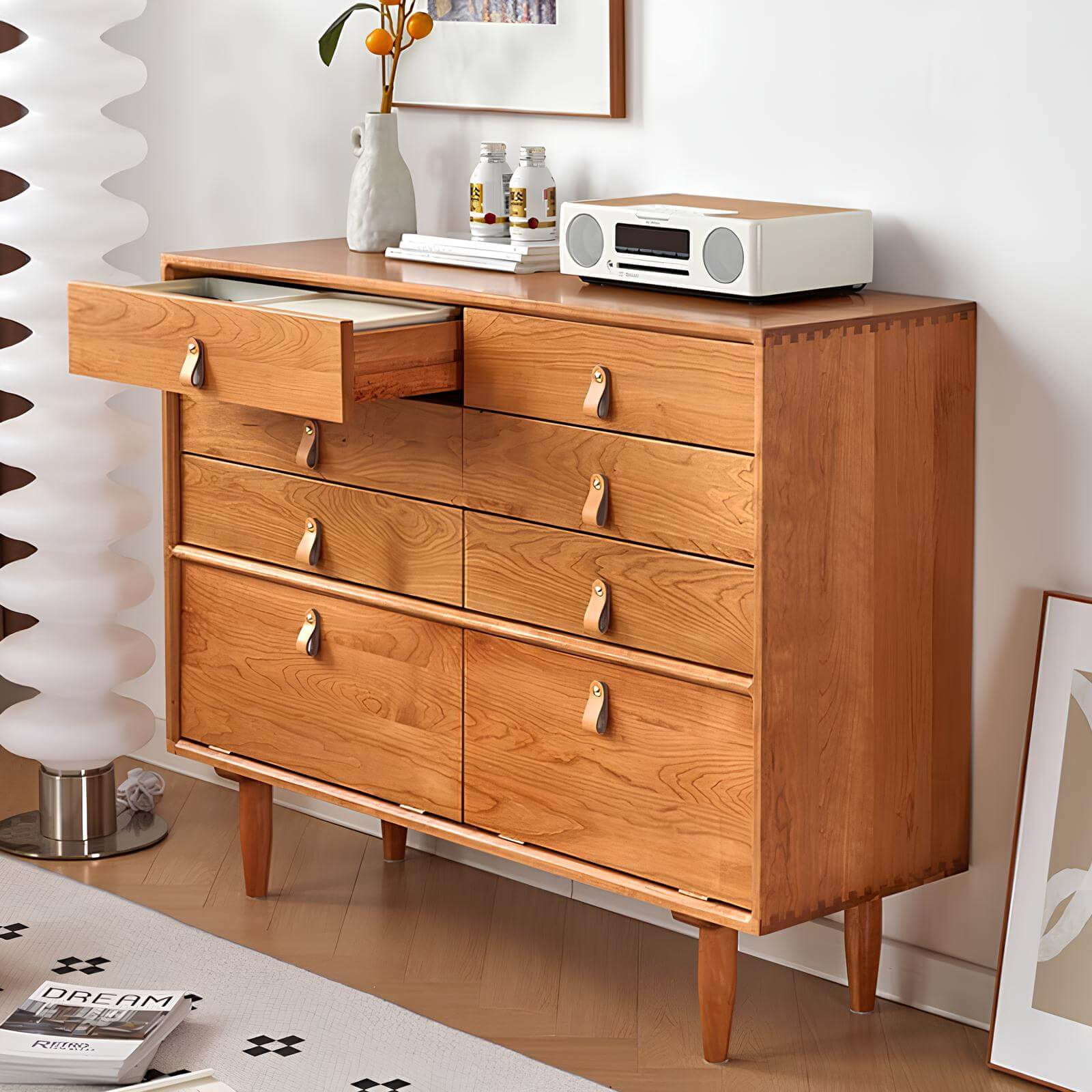 Cherry Wood 9-Drawer Chest of Drawers | Wood Furniture