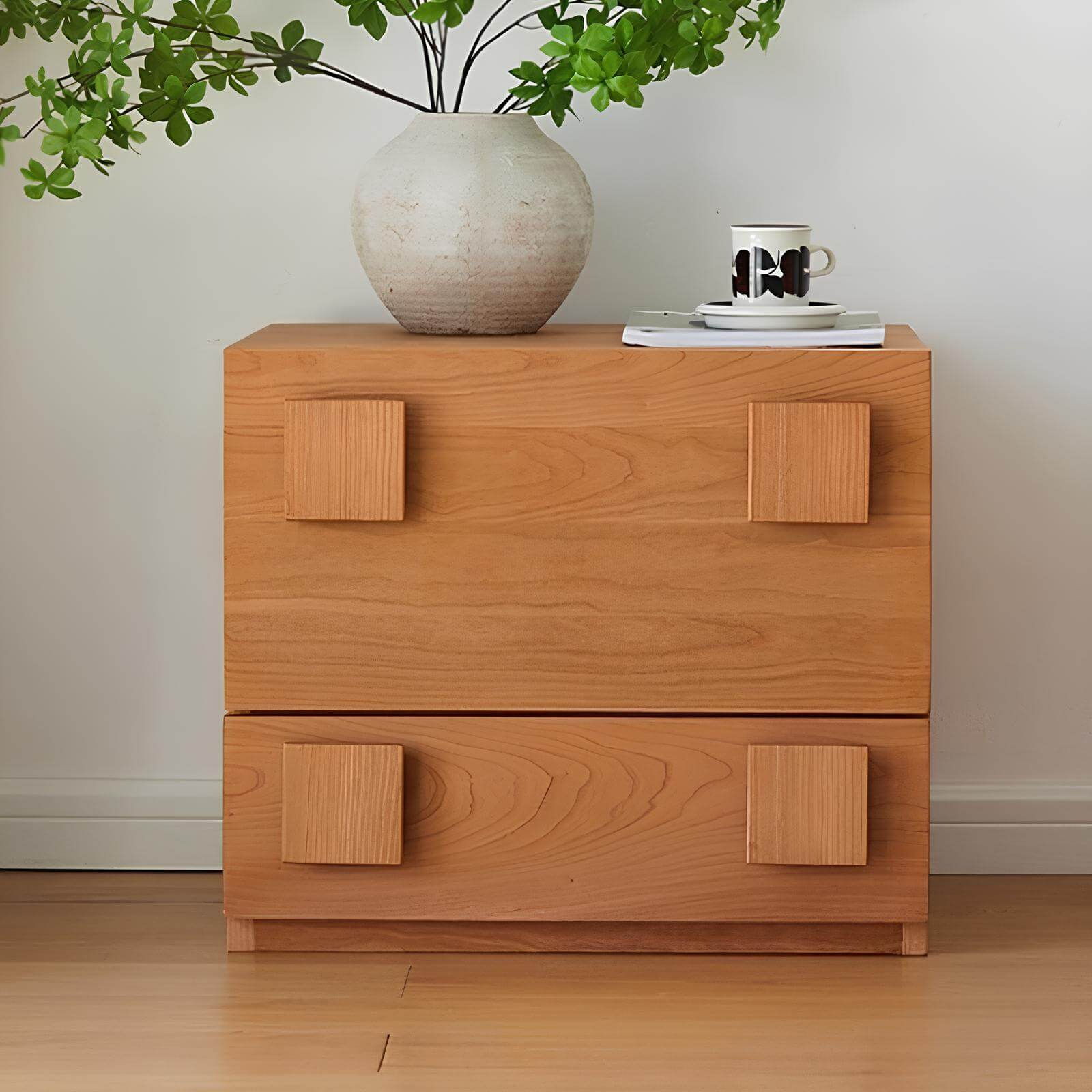 Cherry Wood Bedside Table