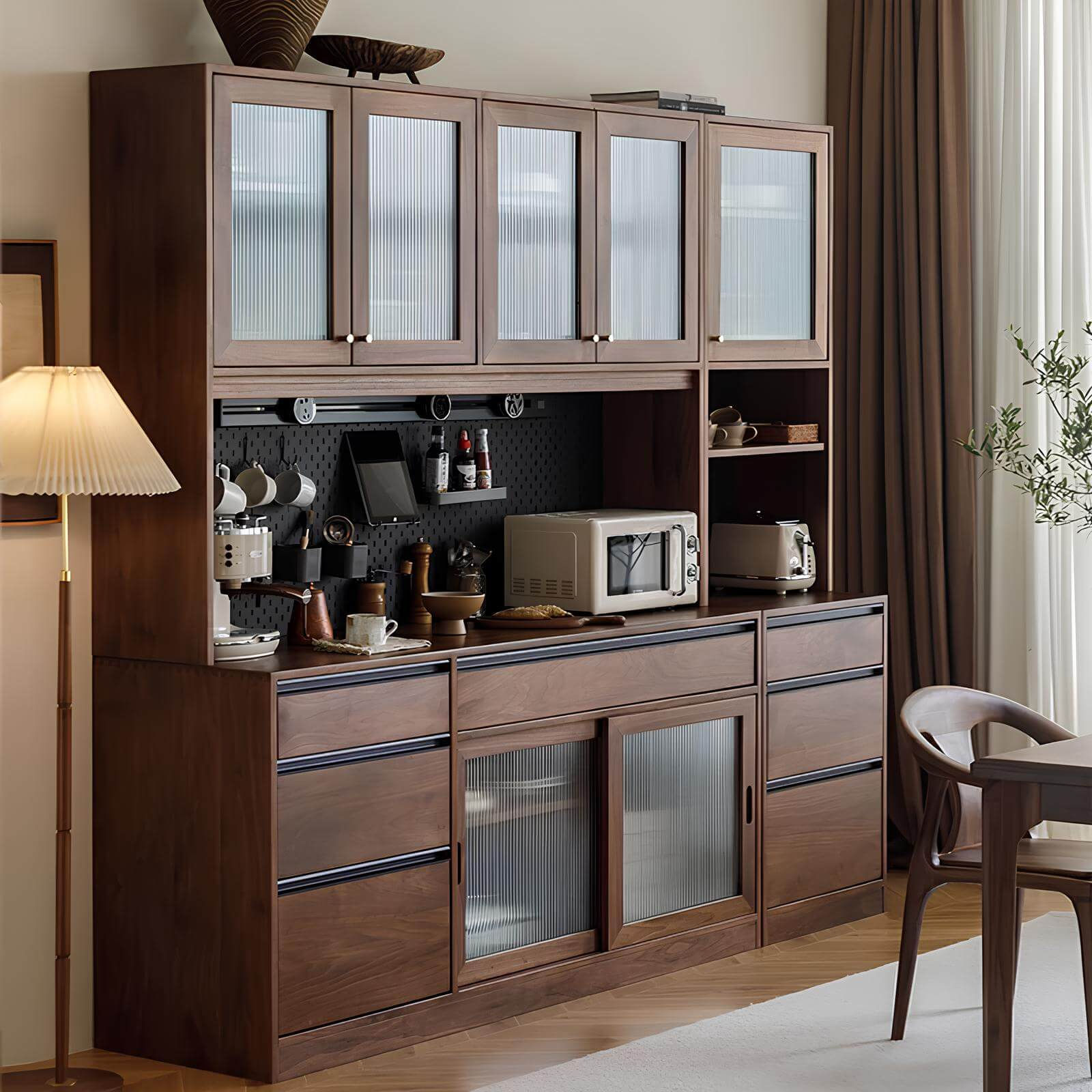 Wood Cabinet for Kitchen in the Dining Room