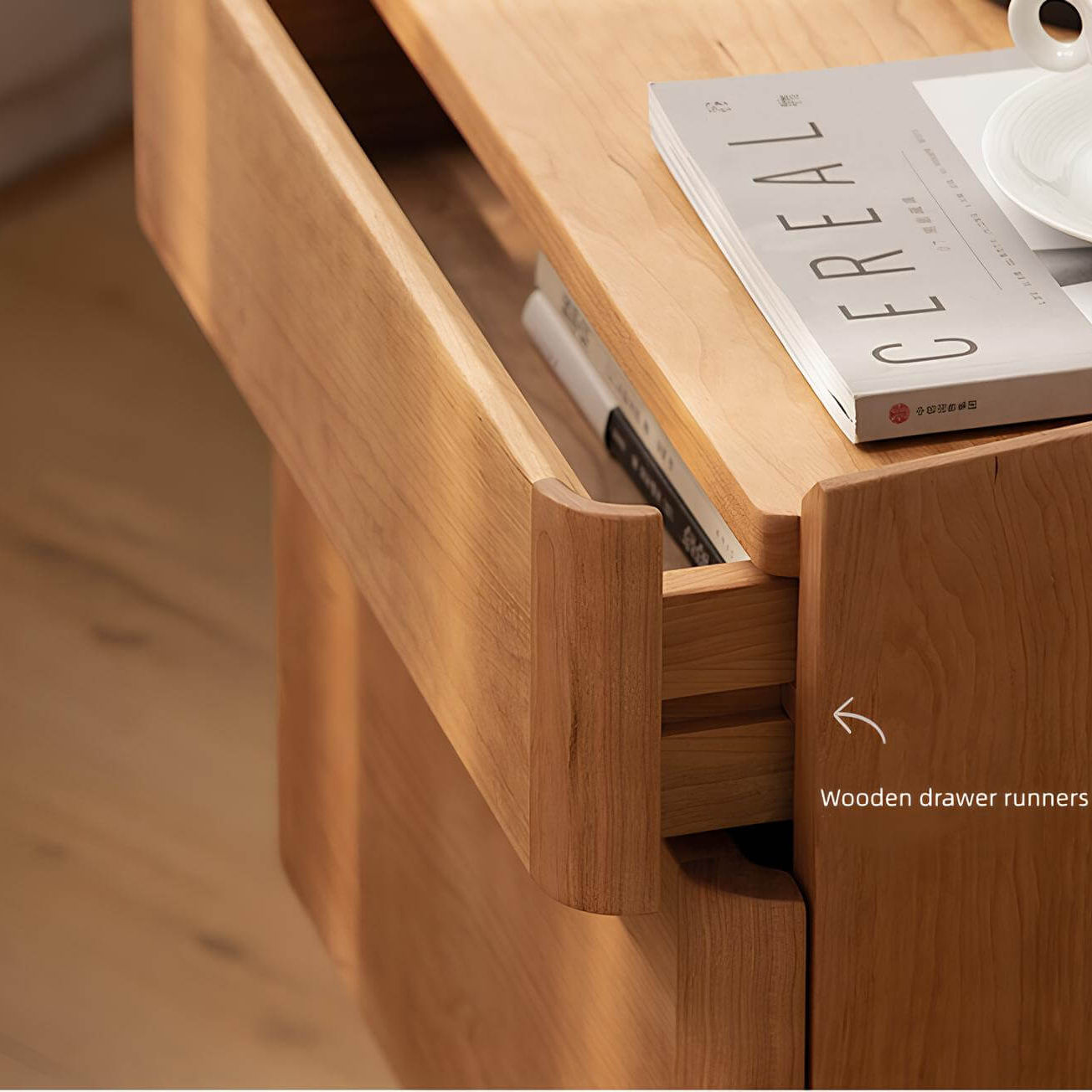 Black Walnut Bedside Table | Wood Furniture
