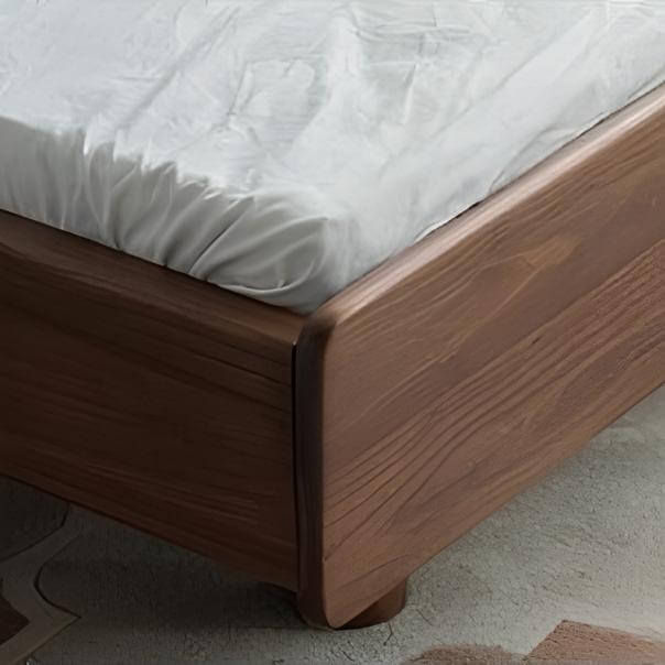 Rabbit Black Walnut Bed | Wood Furniture