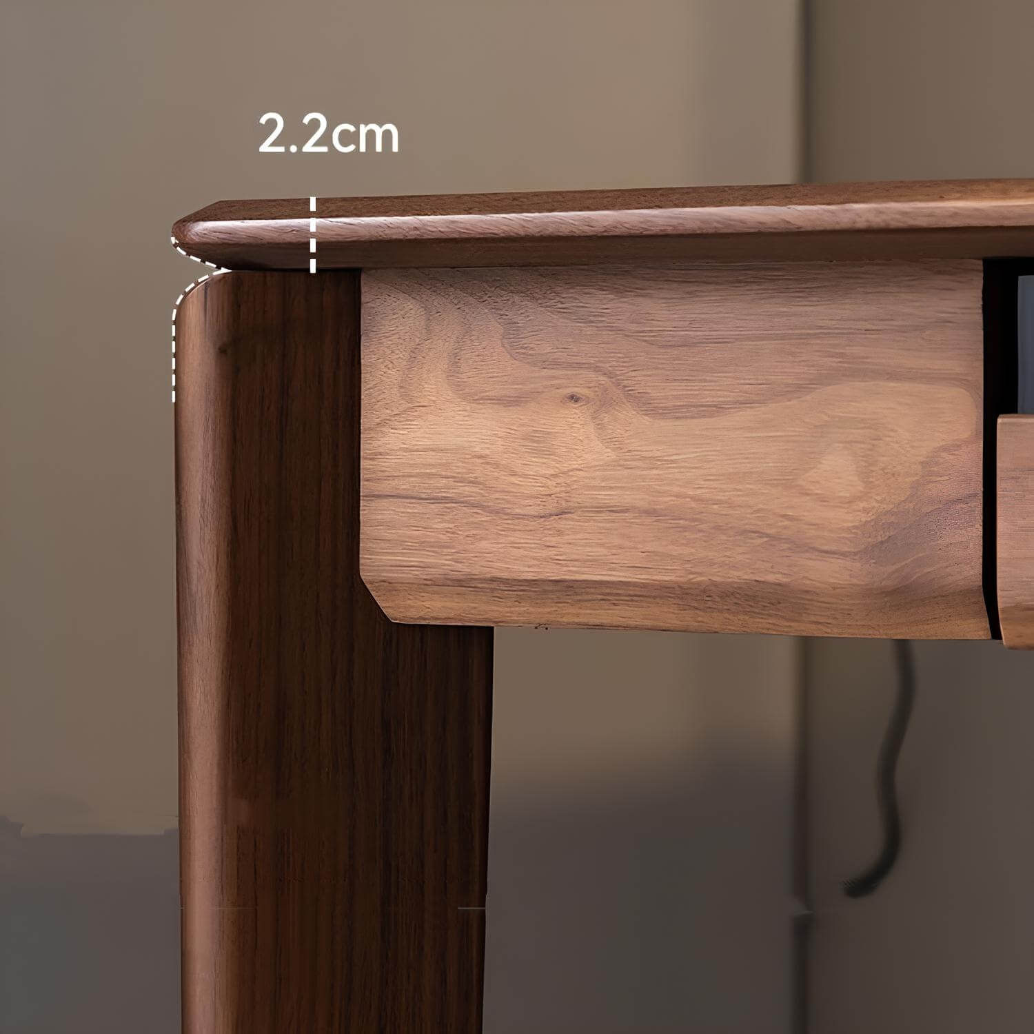 Black Walnut Desk with Drawers | Wood Furniture